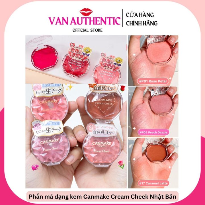Phấn má hồng dạng kem Canmake Cream Cheek Nhật Bản | Lazada.vn