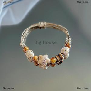 [COD] Big House Boho Style Handmade Star Bracelet For Women Girls Unique Ethnic Style Adjustable Bracelet Jewelry Accessories Gifts