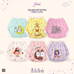 PNB113 JOBEL CELANA POP / celana kodok BOY/GIRL (1 pack isi 6)