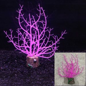 DGFDF Soft Artificial Glowing Coral Silicone Simulation Aquarium Coral Plants Aquarium Accessories Colorful Underwater Coral Ornament Aquarium