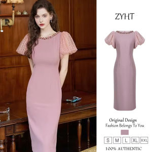 Zyht phụ nữ ăn mặc Đầm công sở váy hàn quốc kỳ nghỉ dresse ĐầM Dạ HộI tham dự sự kiện dresse trang phục sang trọng Đầm thời trang Đầm đi tiệc Wedding dresse 21224