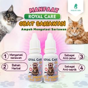 Royal Care 10ML Obat Sariawan dan Bau Mulut Aman Untuk Kucing Hamil