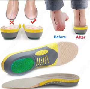 1 pair of orthopedic insoles suitable for sports shoes orthopedic flat-foot cushioning insoles arch support pads relieves foot pain for men and women