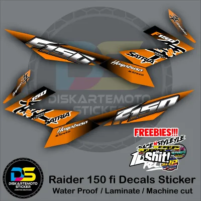 Raider 150 fi Hayabusa Design Striping Decals Sticker