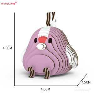 Animal 3D Paper Puzzle Kids Educational Toys Parrot Swan Theme Funny DIY Manual Assembly 3D Model Toy Christmas Gift UG375
