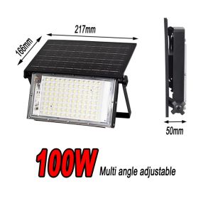 Integrated Solar Floodlight Outdoor Waterproof Super Bright Factory Room Workshop Lighting Lamps