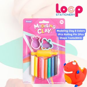 Modelling Clay 8/12 Colours Play Dough Plasticine Art Craft Kids Tanah Liat