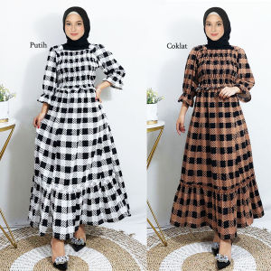 GAMIS KOTAK MAXI NIRMALA AYANA KARET KERUT WANITA SYARI GL FASHION