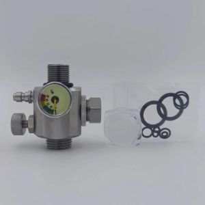 btnx Fish Tank Integrated Constant Pressure Valve DIY Alloy Stainless Steel Core Quick Exhaust Oxygen Supply 4P6B8