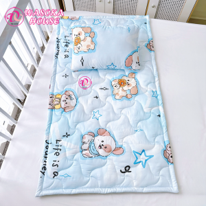 Bộ gối nệm cho bé  mầm non tiểu học vải Tencel mềm mát thích hợp cho bé ngủ trưa tại lớp rất tiện lợi