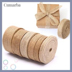 [Cumarba] 10M Burlap Ribbon Natural Vintage Jute Rope Craft Gift Package DIY Wedding Party