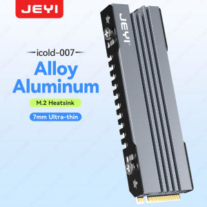 JEYI M.2 SSD Heatsink NVME NGFF Cooling Aluminum Cooler Radiator with Thermal Silicone pad for PC / PS5 PCIE 2280 ssd icold-007