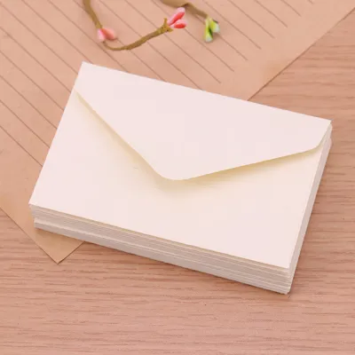 GONUUWGL 20PCS Invitation Mini White Message Card Blank Classical Invitation Envelope Gift Envelope Paper Envelopes For Letter