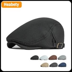 【2-3 ngày giao hàng】 1PC nam giản dị hat Mũ nồi mũ cho mùa xuân mùa hè mùa thu nắp phẳng lưới thoáng khí cap phẳng đỉnh Mũ beret Mũ Golf hat