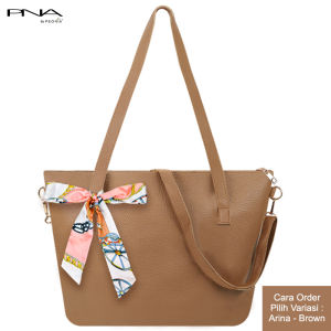 Peonia PNA ARINA Tote Bag Tas Extra Besar Wanita Resleting Model Terbaru Selempang Bahu Kantor Kerja Sekolah Kuliah Outdoor Trendy Fashion Style Travel Haji Umroh Casual Perempuan Cewek