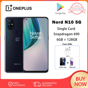 【Global Version】OnePlus Nord N10 5G 6GB RAM + 128GB ROM Snapdragon 690 Smartphone 90Hz Display 64MP Quad Cameras Dual Speakers Cellphone
