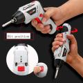 JOUST MAX 4.8v cordless battery rechargeable copper electric screwdriver dremel LED light DIY Electric Drill bit Power Tools. 