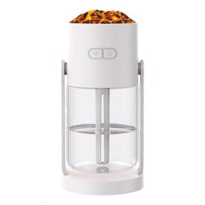 เครื่องทำความชื้นภูเขาไฟสั่นหัวสำหรับรถยนต์และบ้าน USB แหล่งจ่ายไฟและเปลวไฟครัวเรือน Hydrating Nebulizer