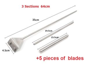 SG Seller  304 stainless steel aquarium scraper / Algae Scraper / aquarium glass wall scraper 46cm long
