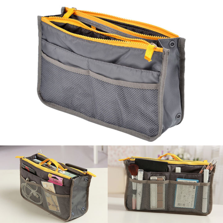 1PC Pouch Bag Organizer Tidy Travel Cosmetic Hand Bag(Gray) Lazada