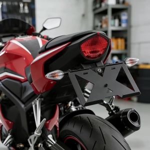 X Shape Motorcycle License Aluminum Alloy Plate Frame Durable Plate Holder Bike Frame Accessory