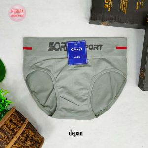 Celana Dalam Pria Sorex Sport 3801 1 kotak 2PCS size M-XXL/ Celana Dalam Laki-laki Dewasa Bahan Seamless Sorex 3801/Pakaian Dalam Pria Celana Dalam Pria