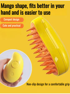 Steam Comb Pet Hair Cleaner/Effective Cleaning Pet Grooming Tool/Gentle Massage Brush For Pet Fur/Convenient Hair Removal Comb