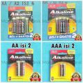 Baterai ABC Alkaline ORIGINAL AA A2 / AAA A3 / Isi 2 / Isi 6 isi 4+2 Pcs. 