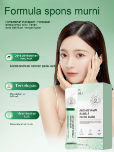 Masker Pori-pori Halus Yang Dapat Dioleskan Untuk Membersihkan Komedo Masker Lumpur Antosianin Masker Gelembung Untuk Mengecilkan Pori-pori Pembersihan Antosianin Dan Mengecilkan Pori-pori