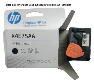 HP Black Printhead ( X4E75AA Black  ) For  HP smart Tank 200 / 500 / 600 / 700/ 5100 / 6000 / 7000 / 7600 series