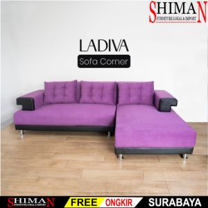 Sofa L Santai Ladiva | Sofa Ruang Tamu | Sofa L Putus