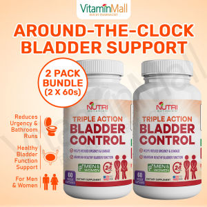 [TWIN PACK] Nutri Botanics Bladder Control Supplement - Reduce Urgency Leakage Urinary Tract Health Support