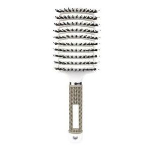 Volumizing Brush for Roots Boar Bristle Paddle Massage Hair Brush for Smooth Styling