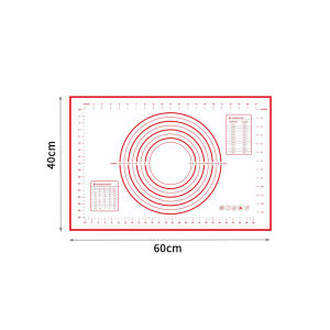 Konco Silicone Baking Mat Non-stick Pastry Pizza Dough Maker Pastry Mat  Kitchen Gadgets Baking Tools Utensils Bakeware