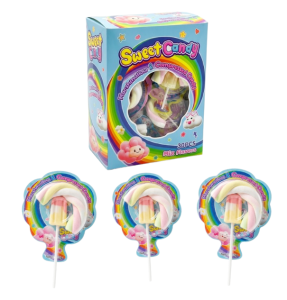 Sweet Candy Marshmallow 30pcs | Mix Flavors 2-in-1 Texture (Marshmallow + Compressed Candy) Soft & Chewy Sweet Treat Fun Sharing Pack Snack Colorful Kids