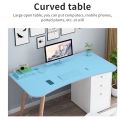 [100/120cm] Study Table with Drawer Computer Table Office table Desk for Writing Home Furniture Room. 