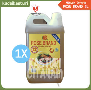 Rose Brand 5 Liter Minyak Goreng - 1 Jerigen