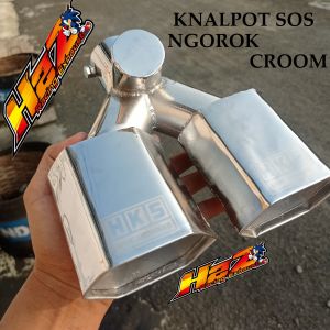 Knalpot Racing HKS SOS Universal Multicolor untuk L300/Granmax/Carry/Sigra/Calya/Luxio - Warna Coklat/Mangga