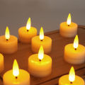 【Free Shipping】เทียนเทียนกลมขนาดเล็ก LED 5ชิ้นสำหรับตกแต่งบ้านอุปกรณ์ตกแต่งปาร์ตี้งานวันเกิดไร้เปลวไฟอุปกรณ์ไฟโคมไฟรูปเทียน LED. 