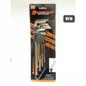 WFM Kunci L Polos Set 9 pcs Hex Key Wrench