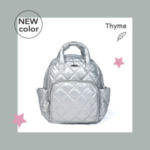 ใหม่ Lada กระเป๋าเป้มินิคุณแม่รุ่น Mini Kiara ใบกลาง ช่องเยอะ เบามากนุ่มมาก กระเป๋าใส่ขวดนม กระเป๋าผ้าอ้อม เหมาะเดินทาง Hands-Free