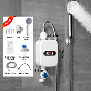 🔥 🔥 Water Heater Electric 220V 7500W Shower Heater Electric Instant Hot Water Heater With Self-Modulating LED Water Heater Shower Heater Shower For Bathroom Water Heater For Shower