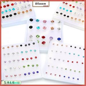 Follow Get New[Bloom Z] 10Pairs 20Pairs Set Rhinestone Stud Earrings Small Earrings Jewelry