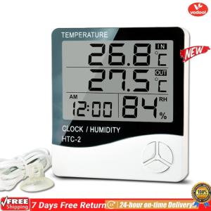 [2-Days delivery] HTC-2 Digital Thermometer Hygrometer Electronic Temperature Humidity Meter