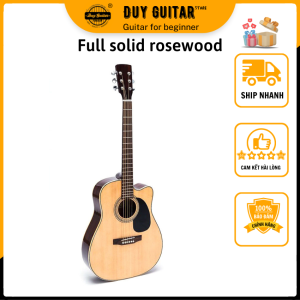 Đàn Guitar Acoustic DJ200 Duy Guitar Store - dáng thùng D khuyết cho âm thanh tốt ở các tần số dùng tập đàn và chơi lâu dài