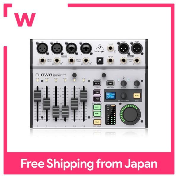 Behringer Digital Mixer with 8channel USB audio interface Bluetooth remote control / streaming