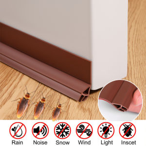 Yomerto High Quality Flexible Door Bottom Sealing Twin Draft Dodger Guard Stopper Seal Meterai Bawah Pintu 门缝门底密封条隔音