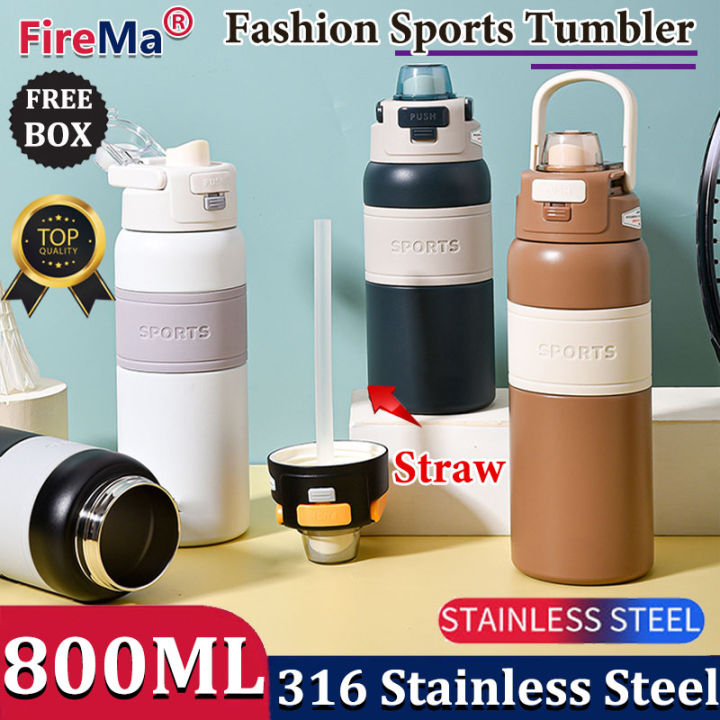 Sipper Bottle Thermos Sports Water Bottle 800ML/27Oz Thermos Water