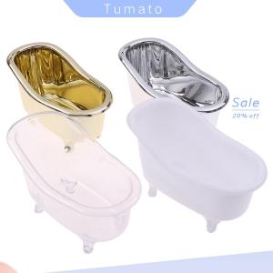 Tumato มินิแต่งหน้าอ่างอาบน้ำสบู่เครื่องประดับกล่องเก็บเล็บ casket Holder Organizer