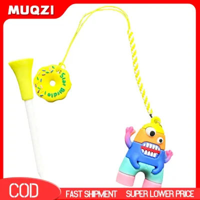 MUQZI Swing Practice Tool Golf Tee Holder Anti-lost Plastic Golf Tee Hanger with Strap – Cartoon Golf Tee Ring Holder for Men Women Golf Tee Loss Accessory Perfect Golfer Gift in Asia